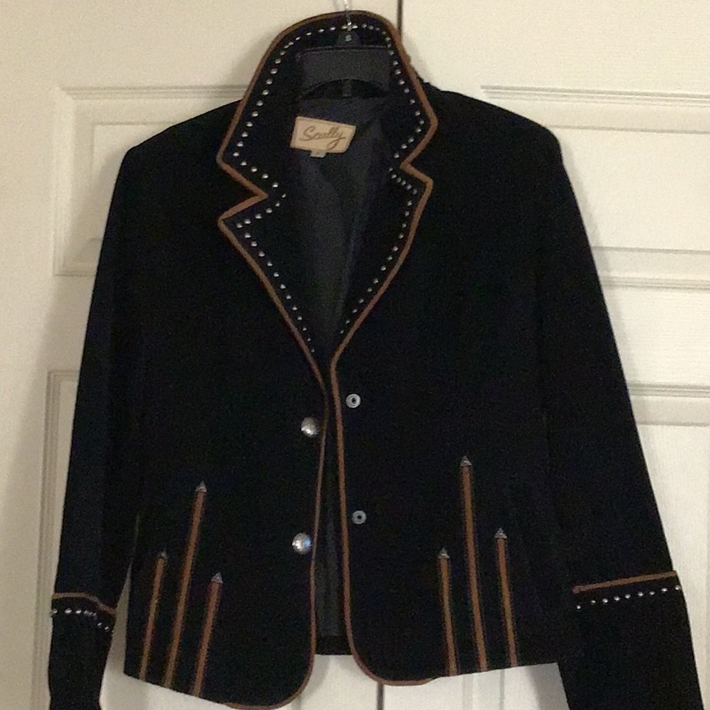 Western leather jacket